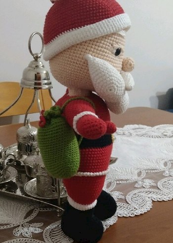 Renkli El Örgüsü Noel Baba Oyuncak - Görsel 2