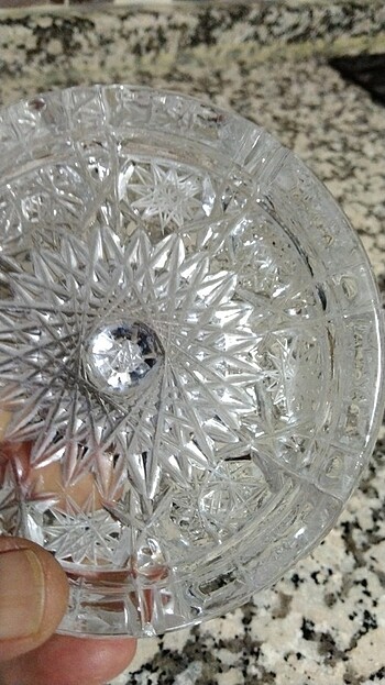 4 adet Paşabahçe kesme cam küllük - Görsel 5