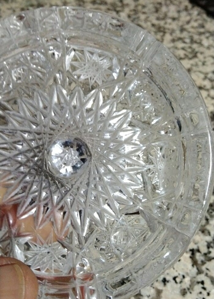 4 adet Paşabahçe kesme cam küllük - Görsel 5