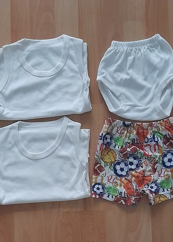 Erkek Çocuk Baskılı Gri Atlet - Görsel 2