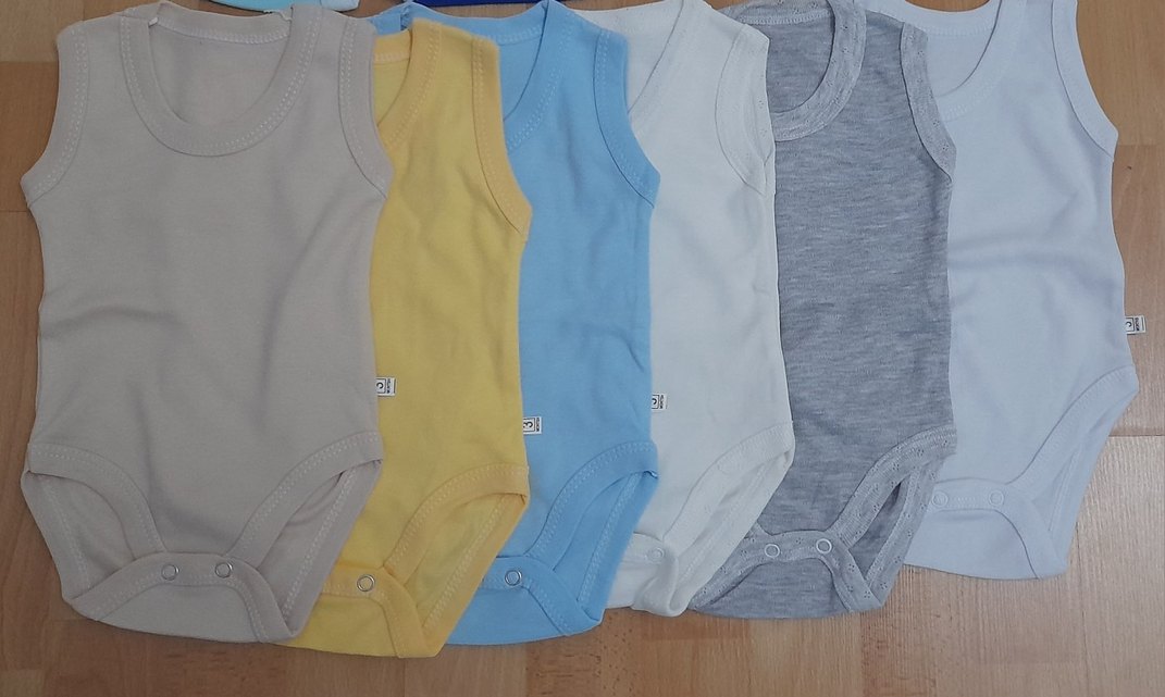 Uzun Kollu Bebek Body Seti - Mavi ve Desenli - Görsel 4