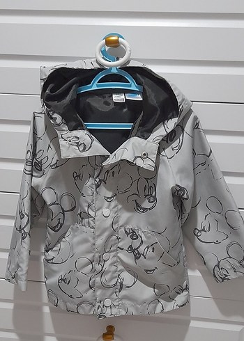 Gri Erkek Çocuk Baskılı Düğmeli Ceket - Görsel 3