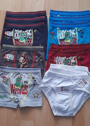 Çocuk Baskılı Boxer ve silip