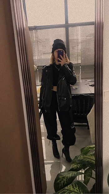 Stradivarius Stradivarius Biker Deri Ceket
