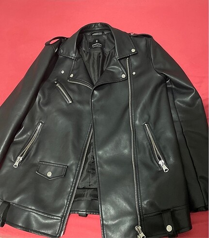 xs Beden Stradivarius Biker Deri Ceket