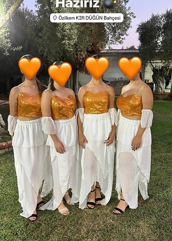 Beyaz Drapeli Straplez Midi Bohem Elbise