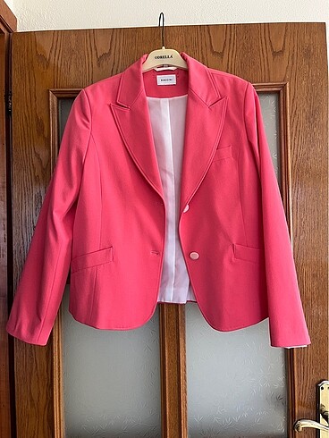 Şeker pembe blazer ceket