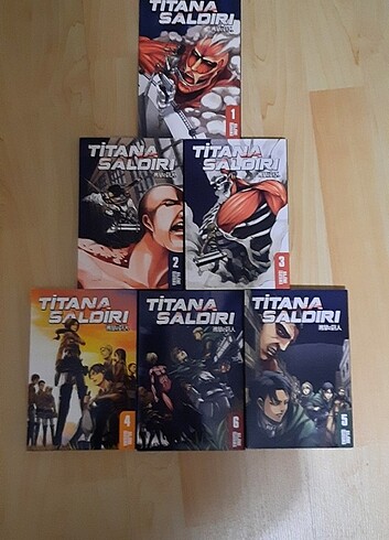 Titana saldırı 1.2.3.4.5.6. Manga kitap #manga