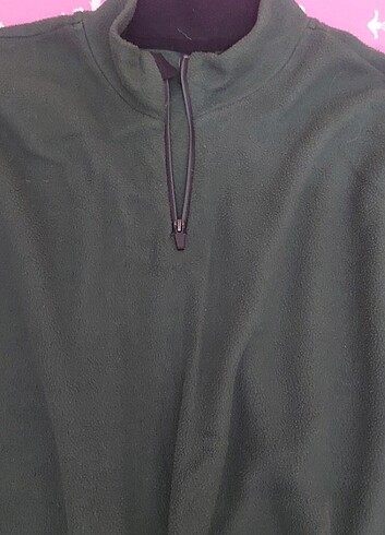 xxl Beden yeşil polarlı sweatshirt