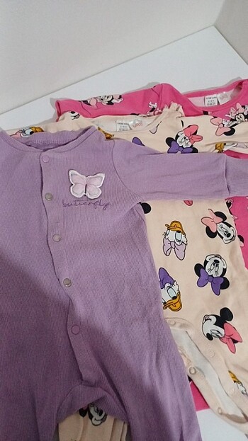 6 Ay Beden 3- 6 ay Kız bebek tulum