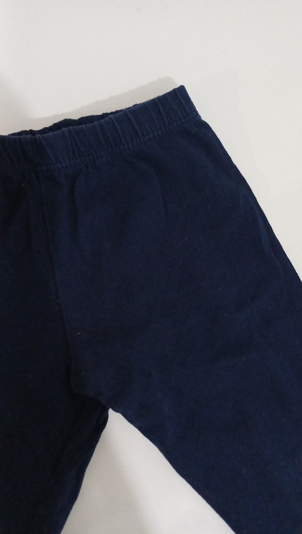 Koyu Lacivert Kız Çocuk Tayt - Görsel 2