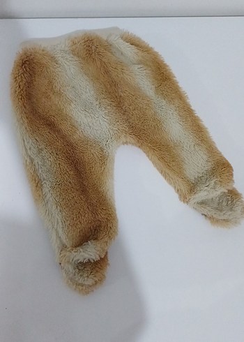 Kahverengi Nakışlı Peluş Bebek Taytı - Görsel 3