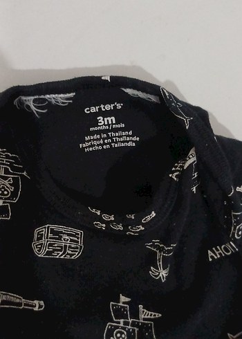 Kısa Kollu Siyah Bebek Body - Görsel 2