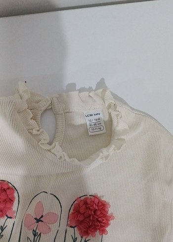 Fırfırlı Yaka Baskılı Kız Bluz - Görsel 4