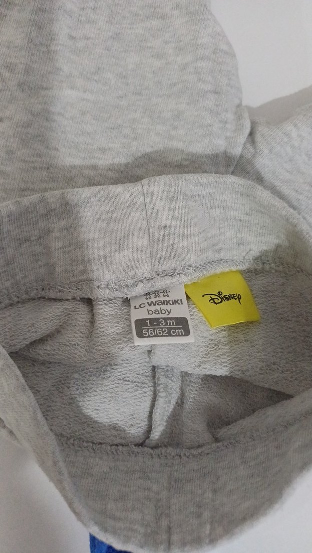 Gri Erkek Çocuk Mickey Nakışlı Eşofman Altı - Görsel 4