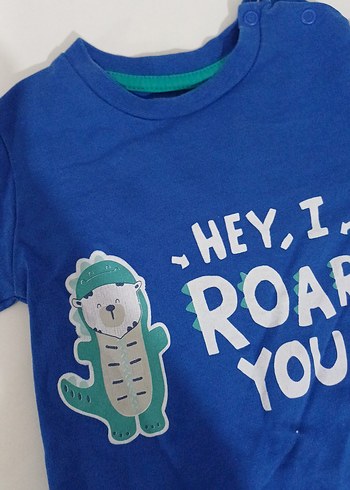 Mavi Baskılı Erkek Çocuk Uzun Kollu Tişört - Görsel 2