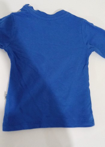 Mavi Baskılı Erkek Çocuk Uzun Kollu Tişört - Görsel 4