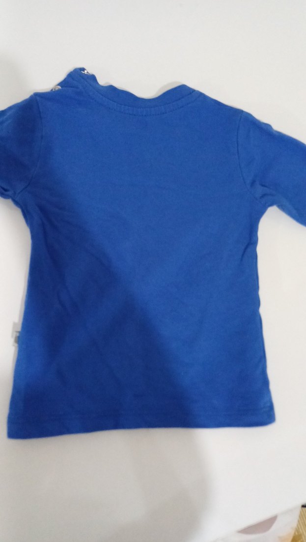 Mavi Baskılı Erkek Çocuk Uzun Kollu Tişört - Görsel 4