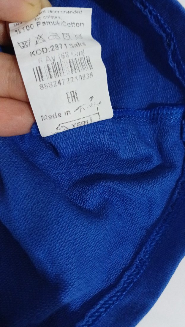 Mavi Baskılı Erkek Çocuk Uzun Kollu Tişört - Görsel 3