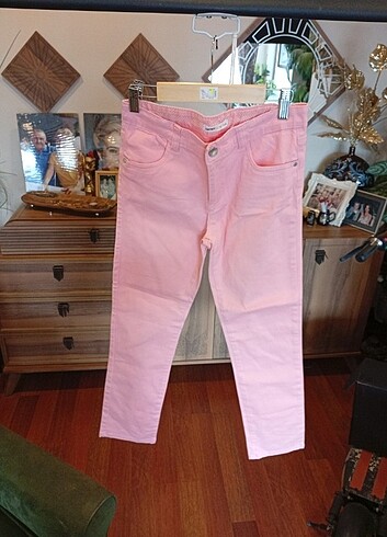 Koton marka kanvas pantolon pembe