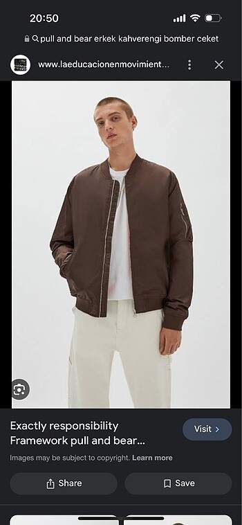 Pull and bear bomber