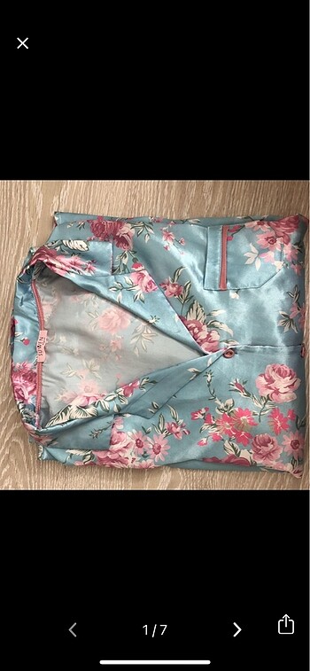Sayılı kullanılmış saten pijama takımı sorunsÇiçek