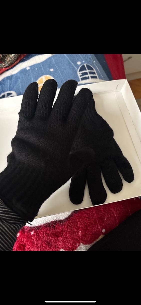 Erkek Çocuk Siyah Triko Eldiven - Görsel 2
