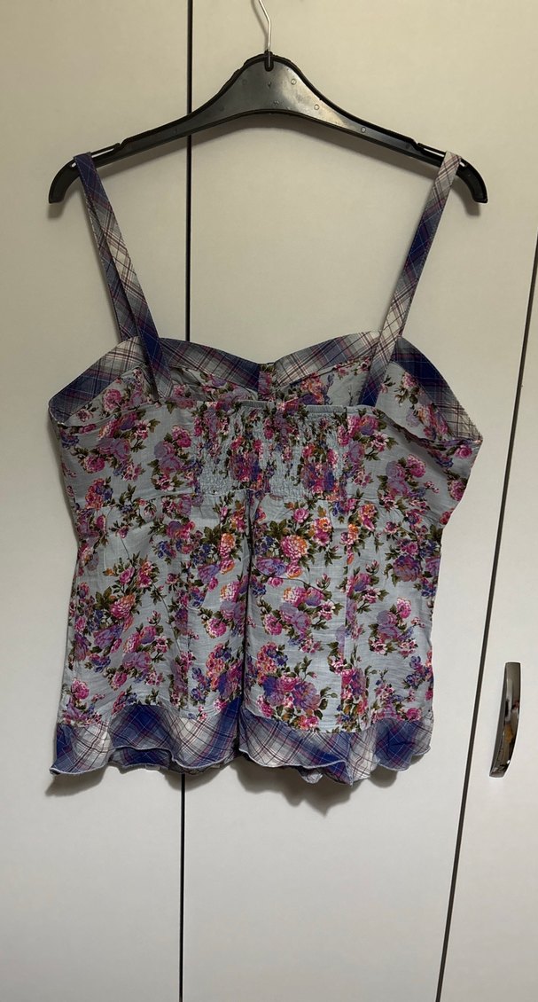 Çiçek Desenli Düğmeli Kadın Büstiyer - Görsel 3