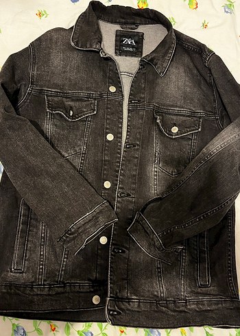 Zara Siyah Denim Ceket M