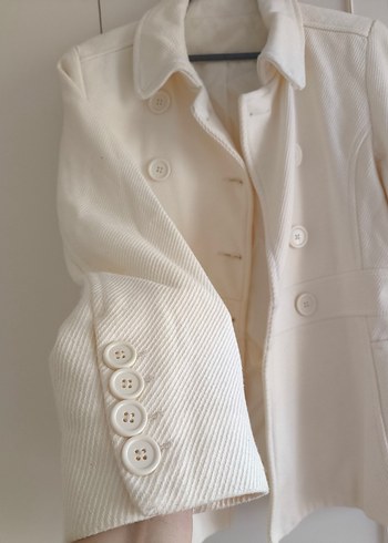 Düğmeli Şık Midi Kaban - Görsel 5