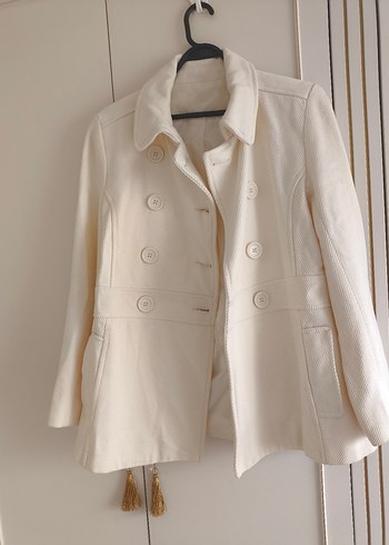 Düğmeli Şık Midi Kaban - Görsel 2