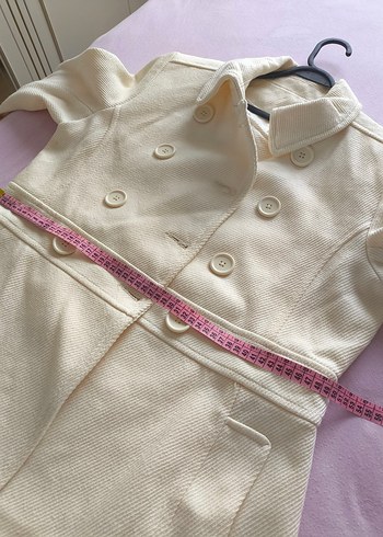 Düğmeli Şık Midi Kaban - Görsel 9