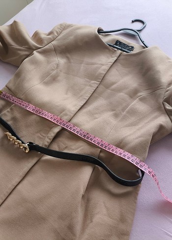 Kemerli Kadın Kaban Manto - Görsel 8