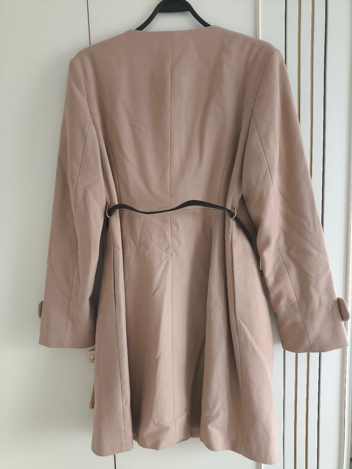 Kemerli Kadın Kaban Manto - Görsel 5