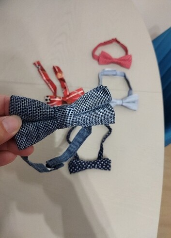 Çocuk Papyon Çeşitli Renk Desen - Görsel 5