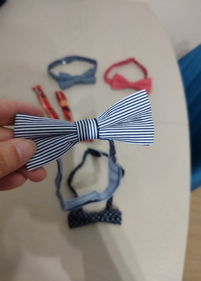 Çocuk Papyon Çeşitli Renk Desen - Görsel 3