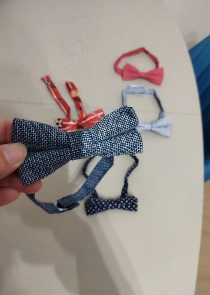 Çocuk Papyon Çeşitli Renk Desen - Görsel 5