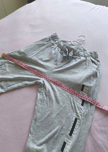 Gri Spor Rahat Kesim Çocuk Eşofman Altı - Görsel 7
