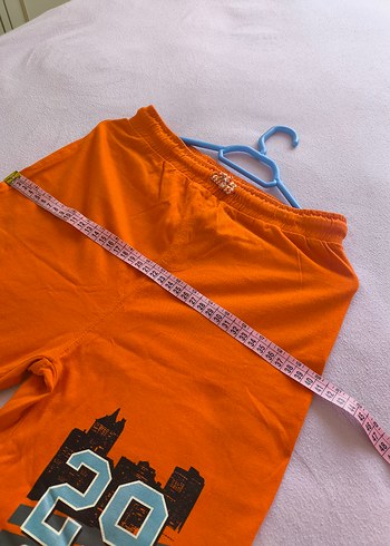 Renkli Baskılı Turuncu Erkek Şort - Görsel 5