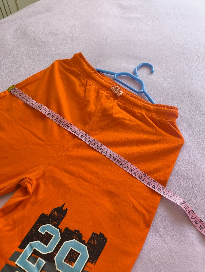 Renkli Baskılı Turuncu Erkek Şort - Görsel 5