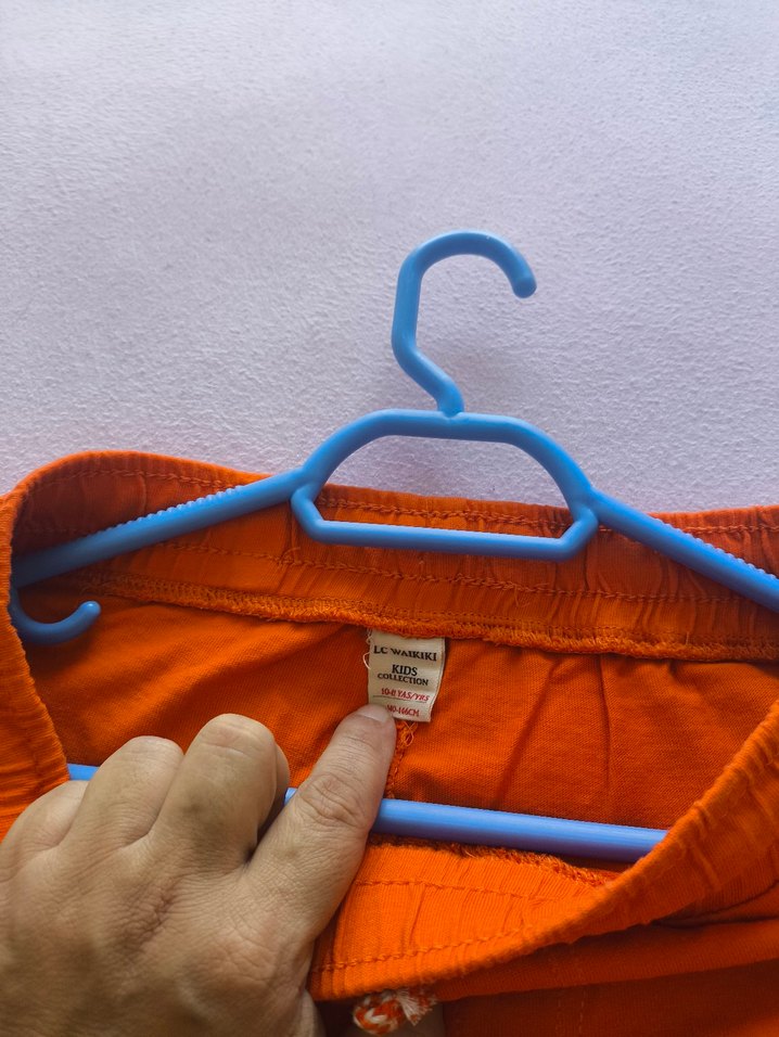 Renkli Baskılı Turuncu Erkek Şort - Görsel 4