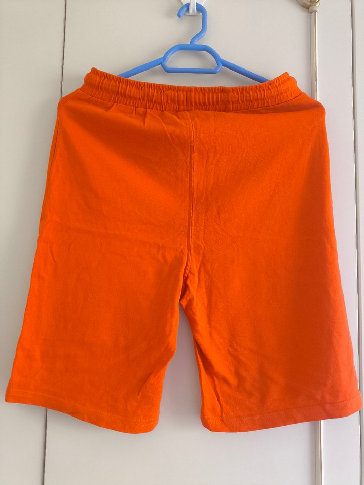 Renkli Baskılı Turuncu Erkek Şort - Görsel 3