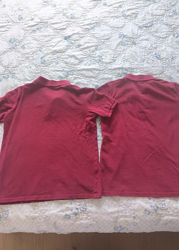 Bordo Polo Yaka Okul Tişört - Görsel 6