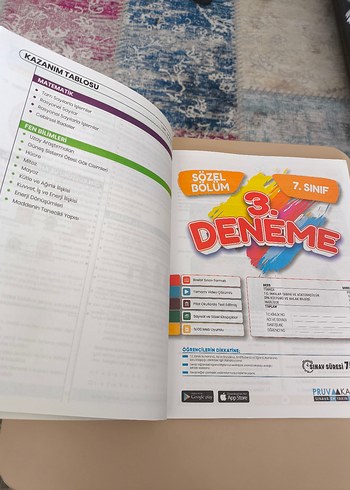7. Sınıf 6'lı Deneme Sınavı Kitabı- Pruva Akademi - Görsel 4