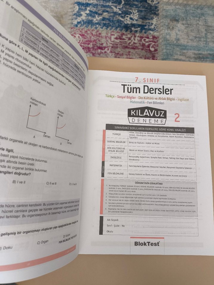 7. Sınıf Tüm Dersler Kılavuz Deneme Kitabı - Görsel 4