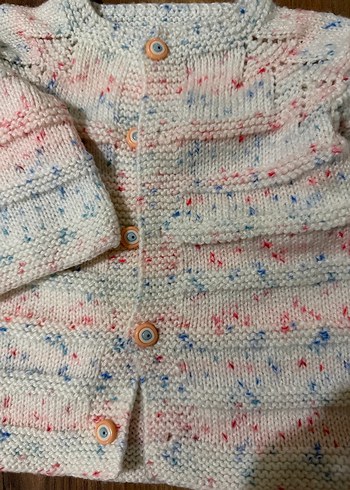 3lü Çok Renkli Örgü Hırka takımı - Görsel 2