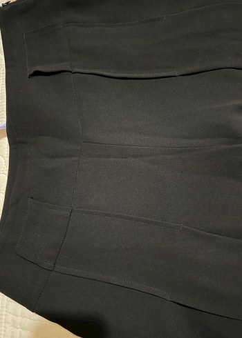 Kadın Siyah Piliseli Etek Pantolon - Görsel 6