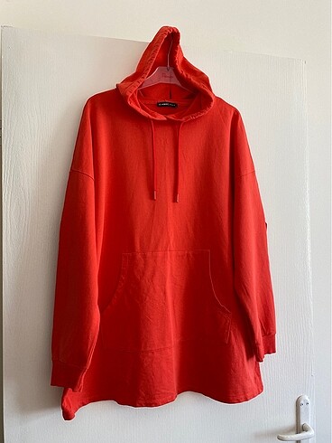 Kapüşonlu oversize tunik