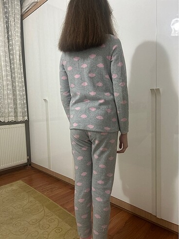 10 Yaş Beden Kız çocuk polar pijama takımı