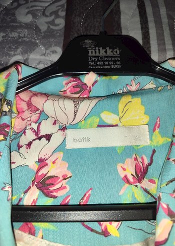Batik Çiçek Desenli Bohem Kadın Ceket